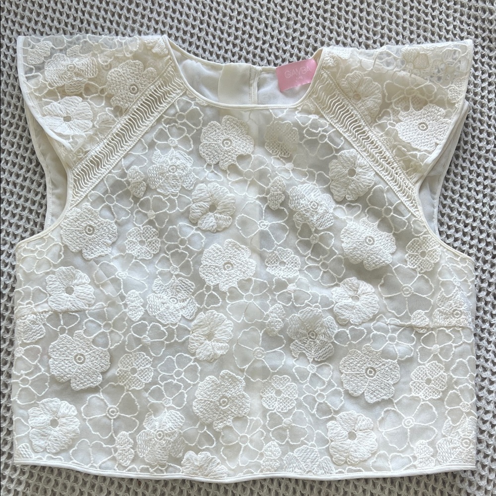 Elegant Cream Lace Top